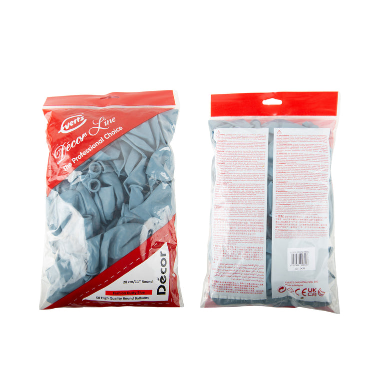 Dusty Blue Fashion Latex Balloon 11in 50pcs