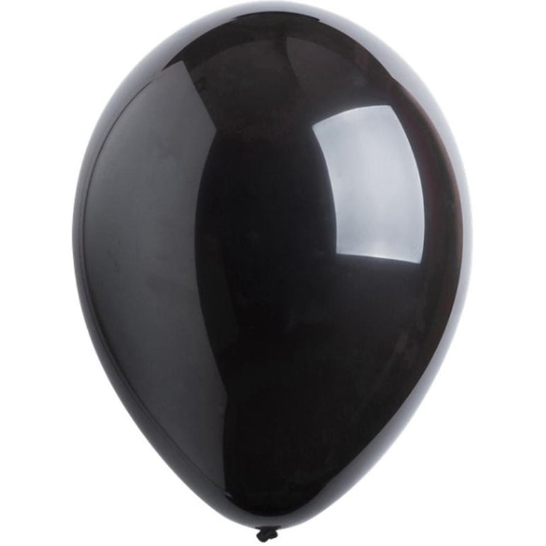 Black Fashion Latex Balloons 11in, 50pcs
