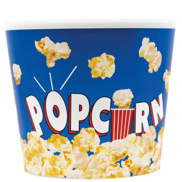 Blue Reusable Party Popcorn Paper Buckets 220ml