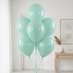 Mint Macaron Standard Latex Balloons 12in 50pcs
