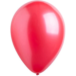 Apple Red Metallic Latex Balloons 11in, 50pcs