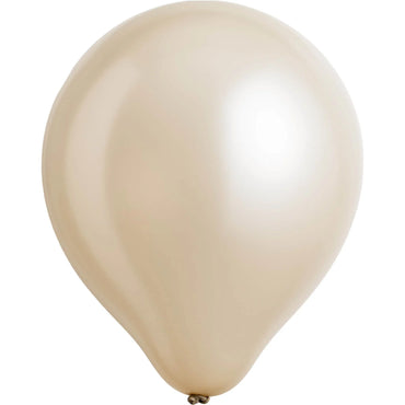 Vanilla Cream Pearlized Latex Balloons 11in, 50pcs