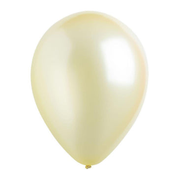 Light Yellow Pearlized Latex Balloons 11in, 50pcs