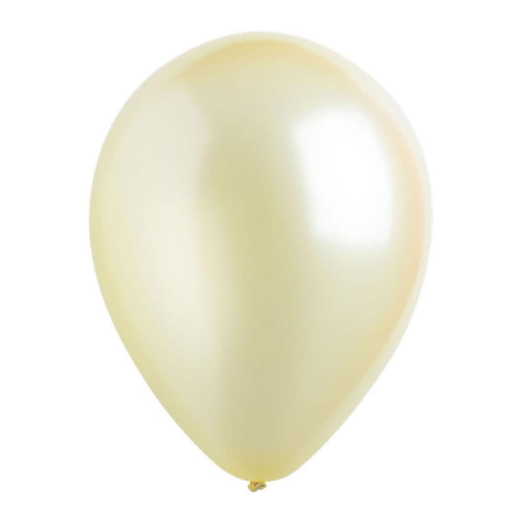 Light Yellow Pearlized Latex Balloons 11in, 50pcs