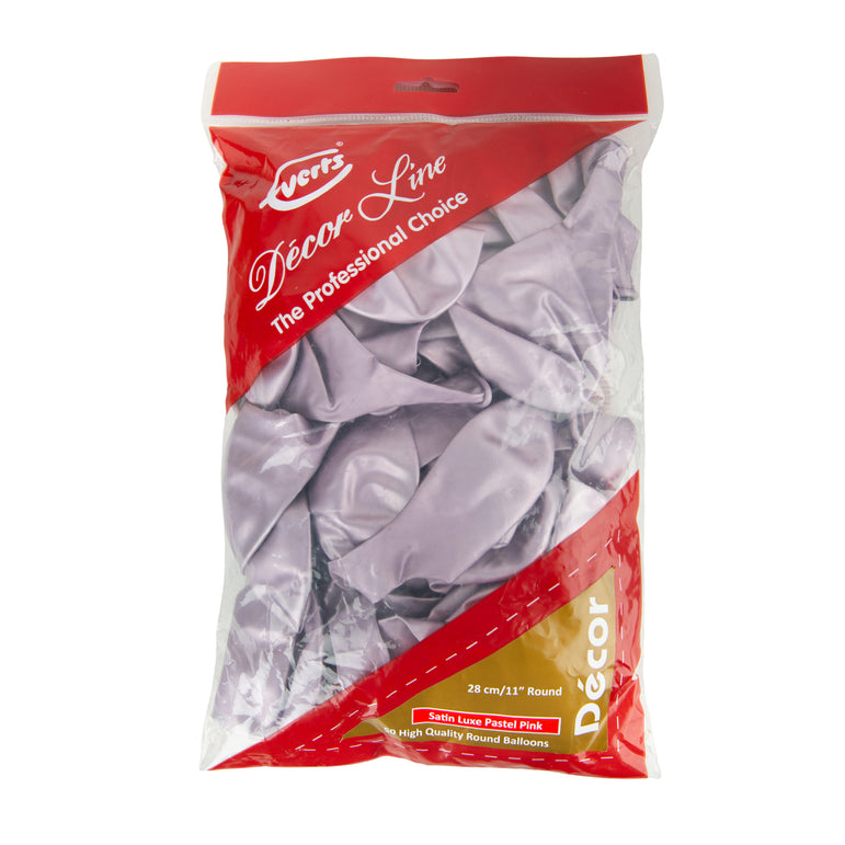 Pastel Pink Satine Luxe Latex Balloon 11in 50pcs