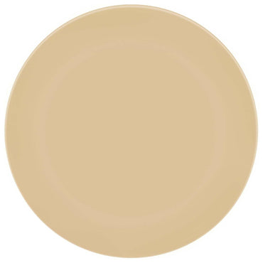 Beige Reusable Party Plastic Plates 9in 2pcs