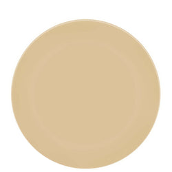 Beige Reusable Party Plastic Plates 7in 2pcs