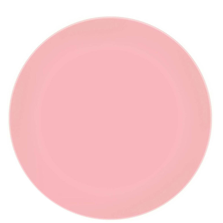 Pink Reusable Party Plastic Plates 7in 2pcs