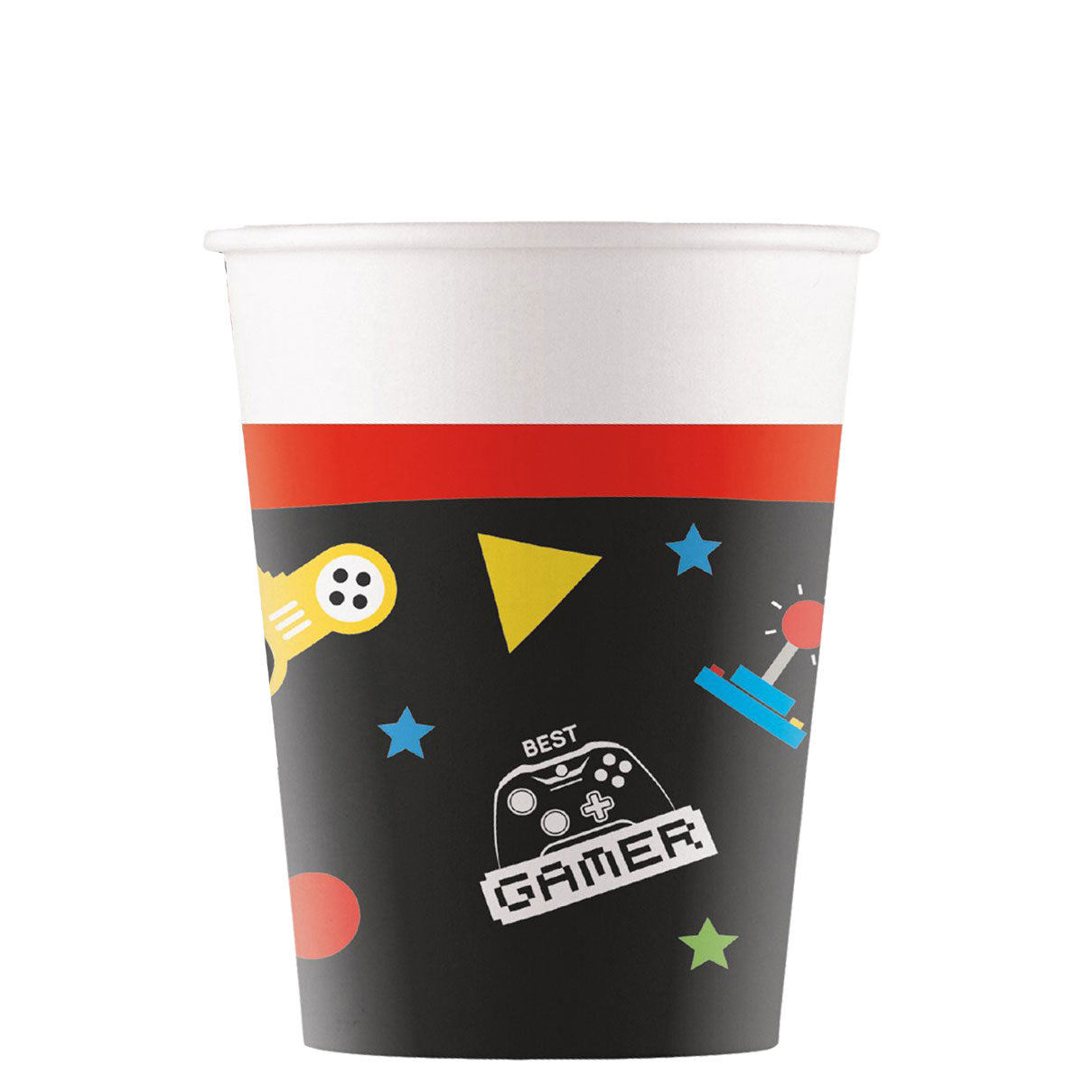 Gaming Party Paper Cups 8pcs 200ml