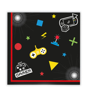 Gaming Party 2ply Napkins 20ct