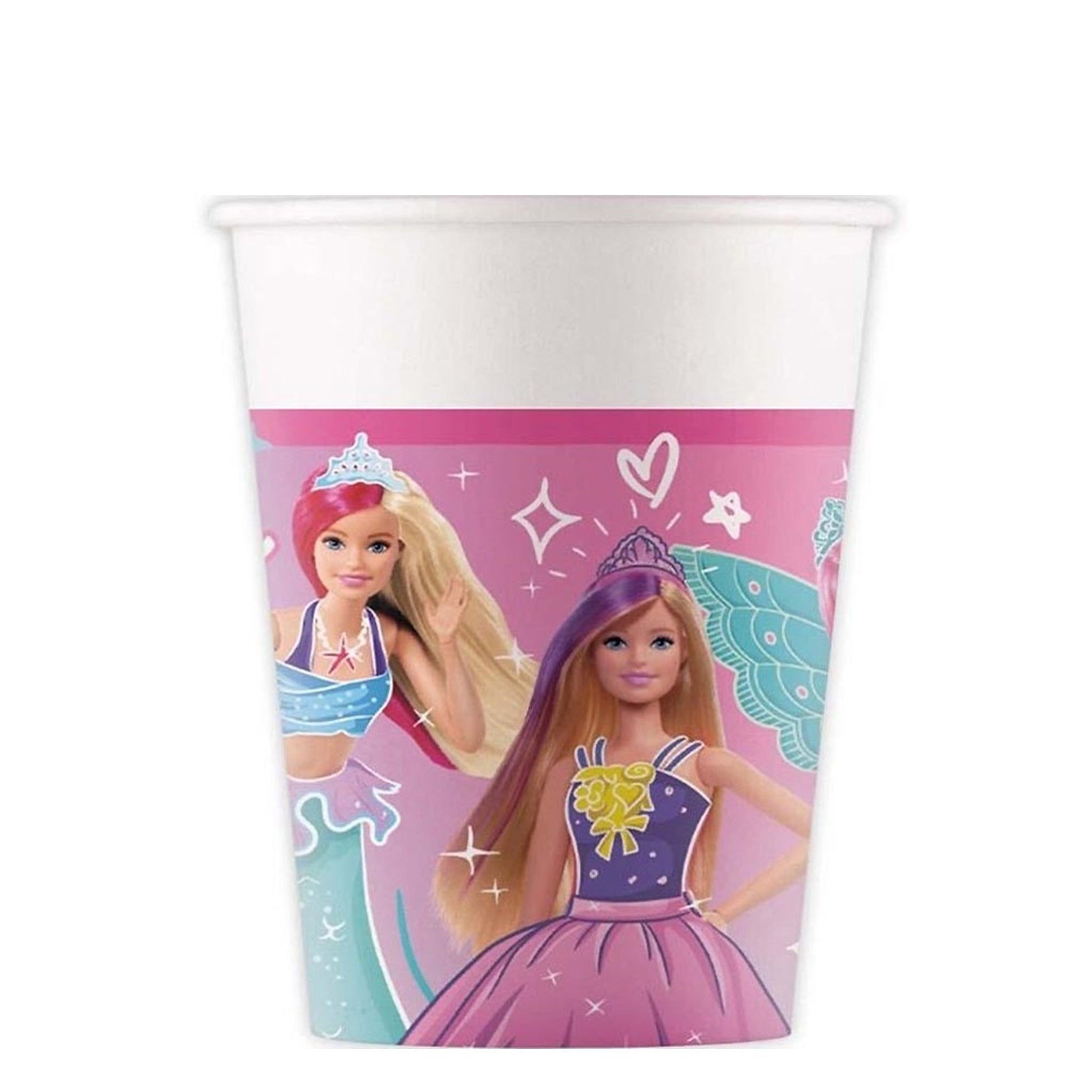 Barbie Fantasy Paper Cups 200ml 8pcs
