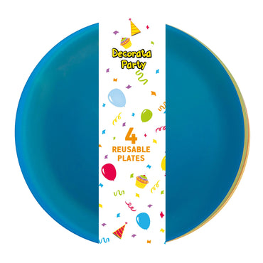 Semi-transparent Plates 8in 4pcs