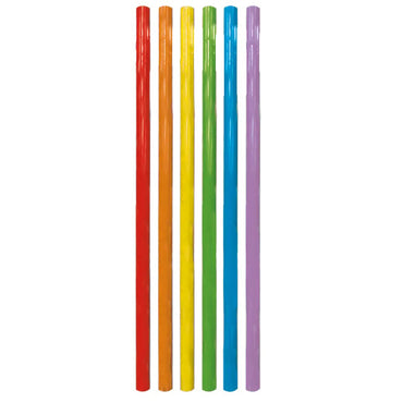 Multicolours Drinking Reusable Straws 6pcs