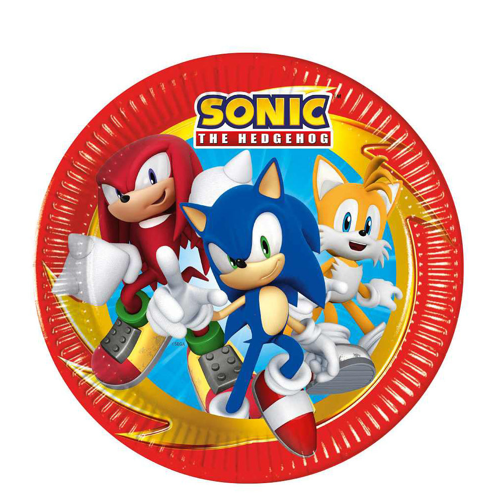 Sonic Next Generation Paper Plates 9in 8pcs