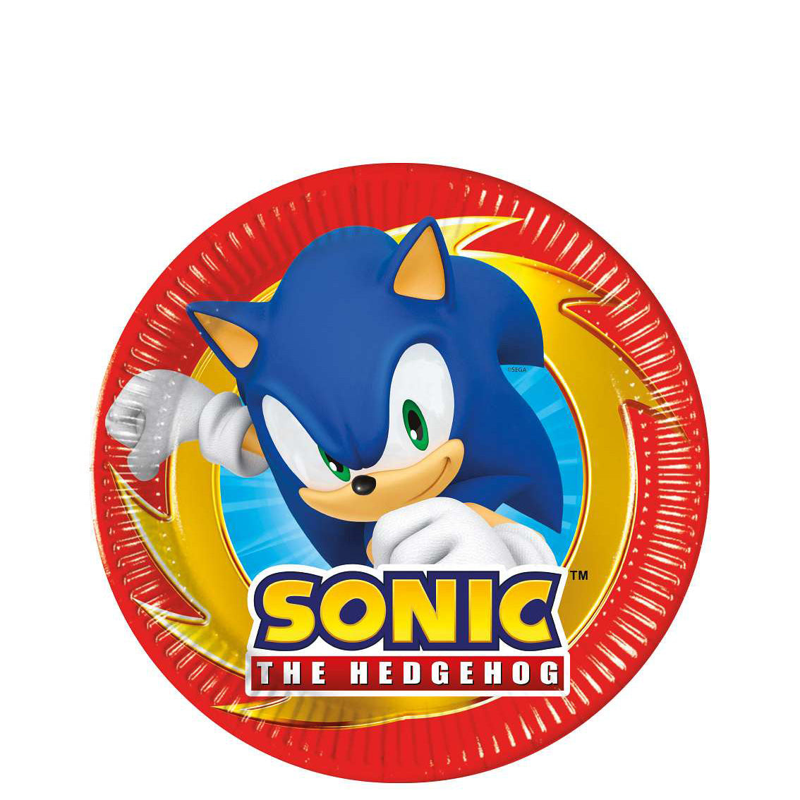 Sonic Next Generation Paper Plates 7in 8pcs