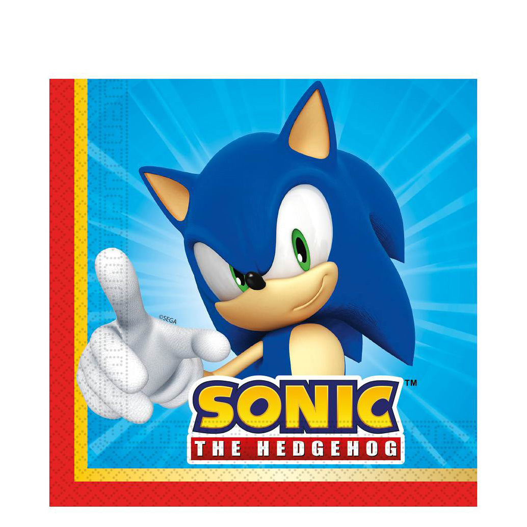 Sonic Papper Sonic Theme Decoration Supplies - Sonic Party Decorations | Party Centre