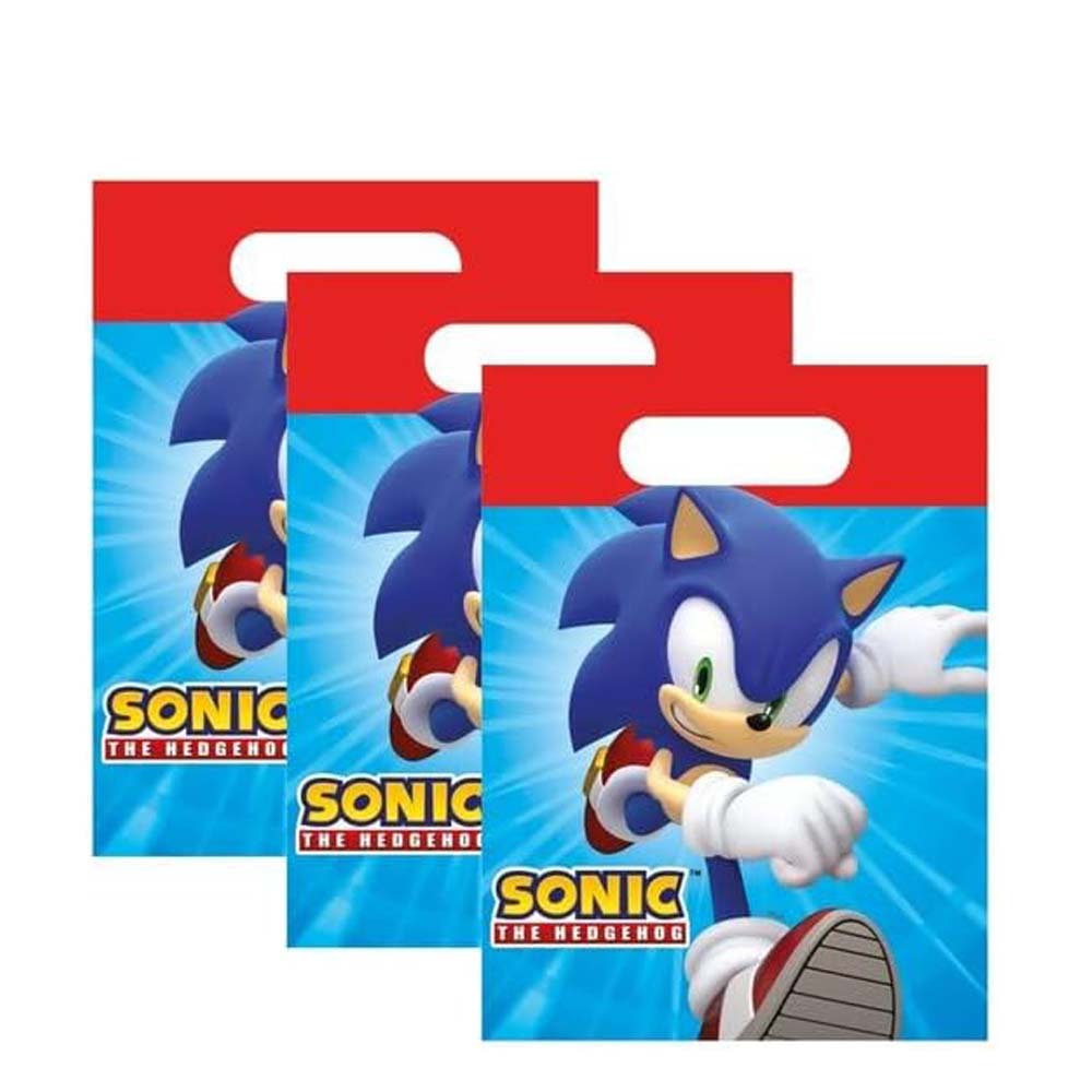 Sonic Sega Paper Party Bags 4pcs