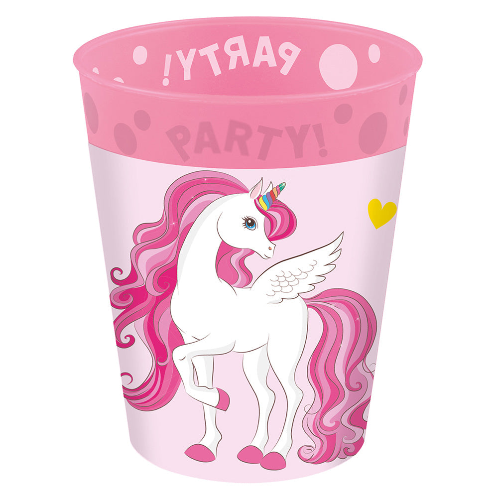 Unicorn Multi Colours Reusable Party Cup 8oz 1pc