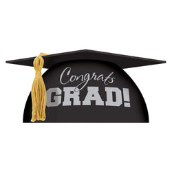 Congrats Grad Mortarboard Plastic Cake Topper