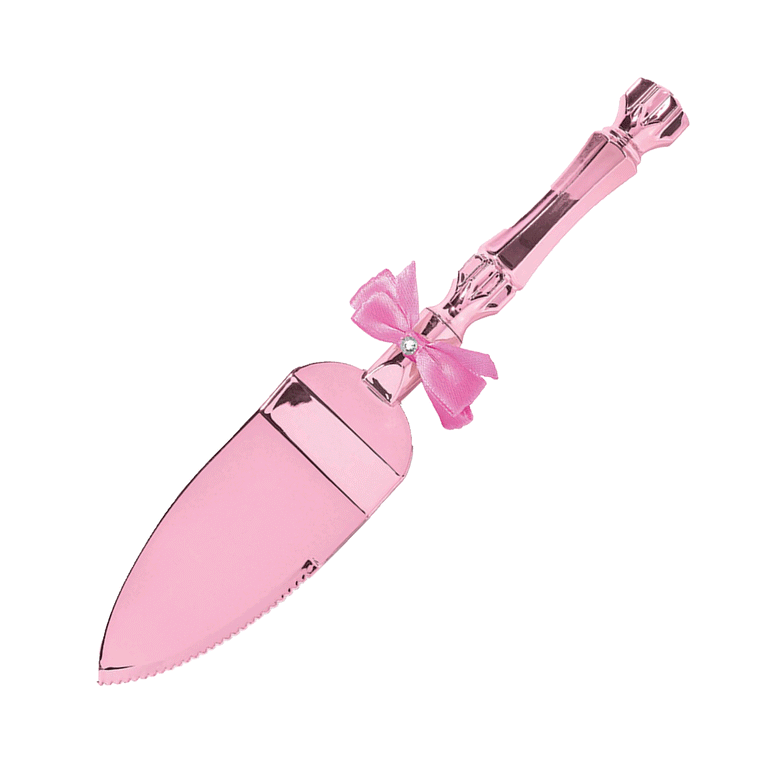 Oh Baby! Girl Pink Plastic Cake Server 10in