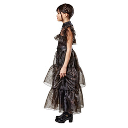 Child Wednesday Raven Girl Costume