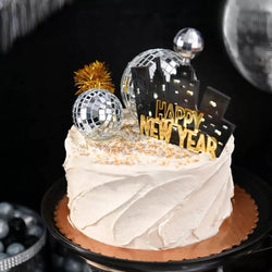 Light Up New Year’s Eve Skyline Cake Topper 5in x 6in