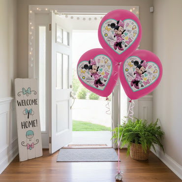 Minnie Mouse Happy Helpers Latex Balloons 12in, 5pcs