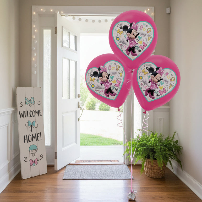 Minnie Mouse Happy Helpers Latex Balloons 12in, 5pcs