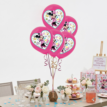 Minnie Mouse Happy Helpers Latex Balloons 12in, 5pcs