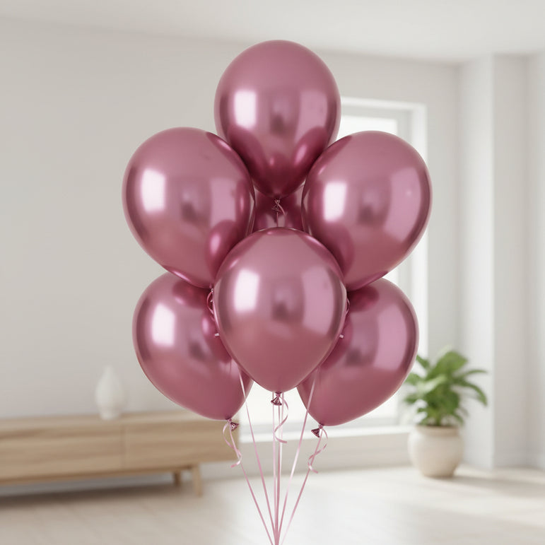 Flamingo Satine Luxe Latex Balloons 11in, 50pcs