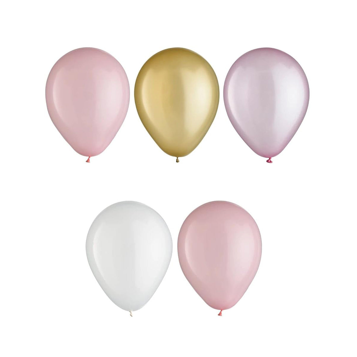 Pastel Pink Latex Balloons Assortments 11in 15pcs