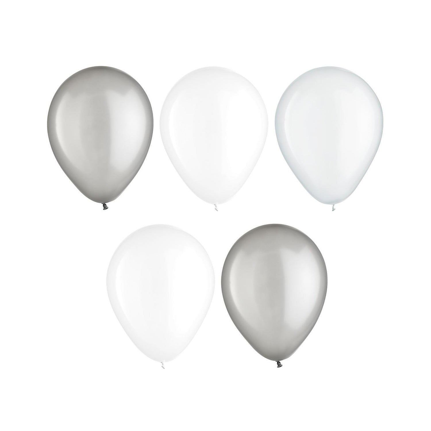 Platinum Latex Balloons Assortments 11in 15pcs