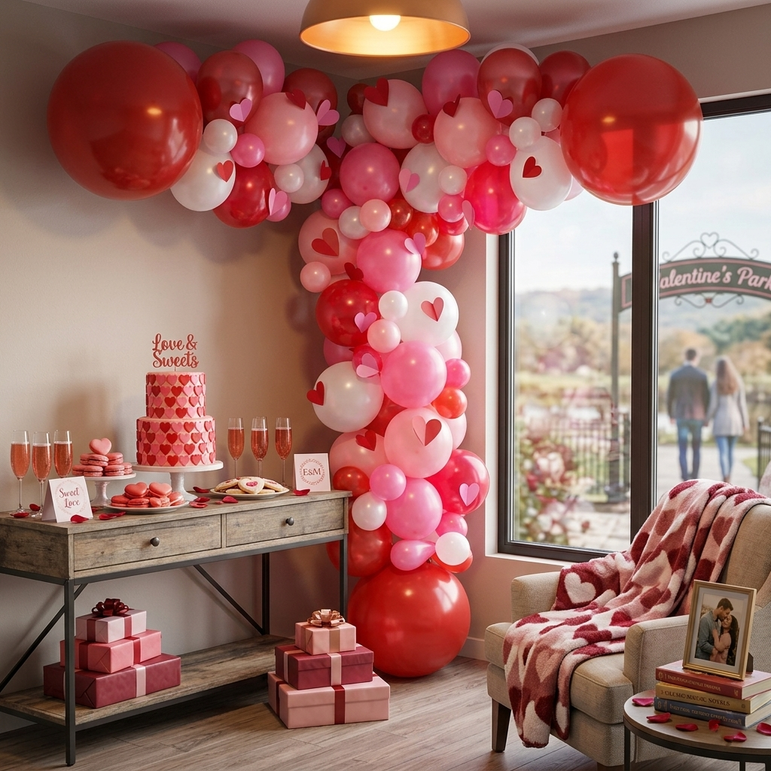 Valentines Balloon Garland Kit