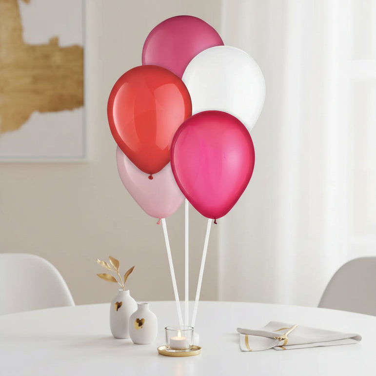 Valentine’s Day Assorted Latex Balloons 5in 25pcs