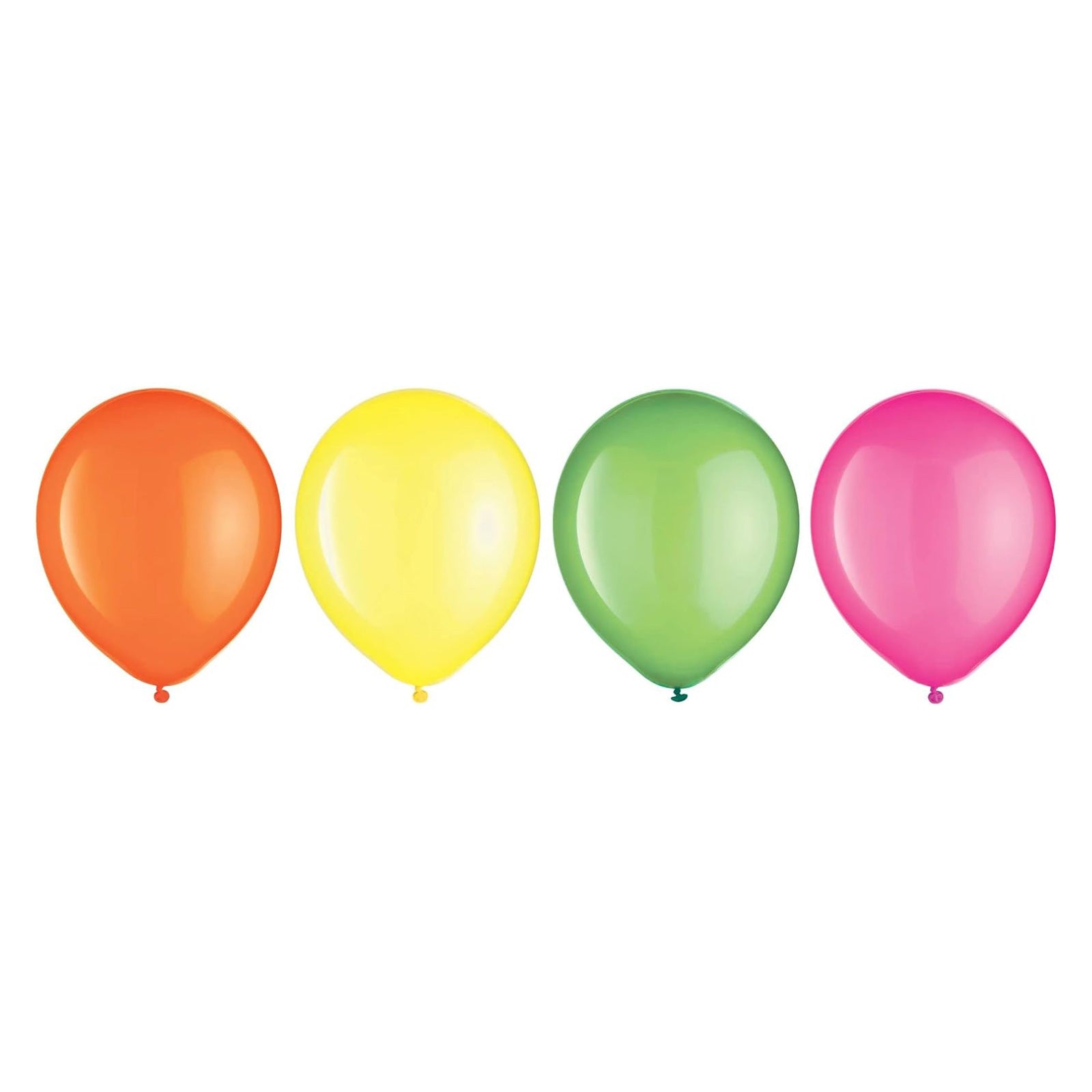 Neon Latex Balloons Assortments 11in 15pcs