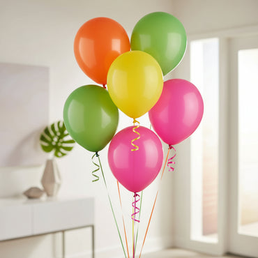 Neon Latex Balloons Assortments 11in 15pcs
