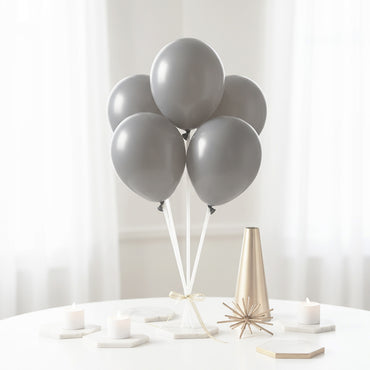 Luxury Dark Grey Latex Balloon 5inches 50pcs