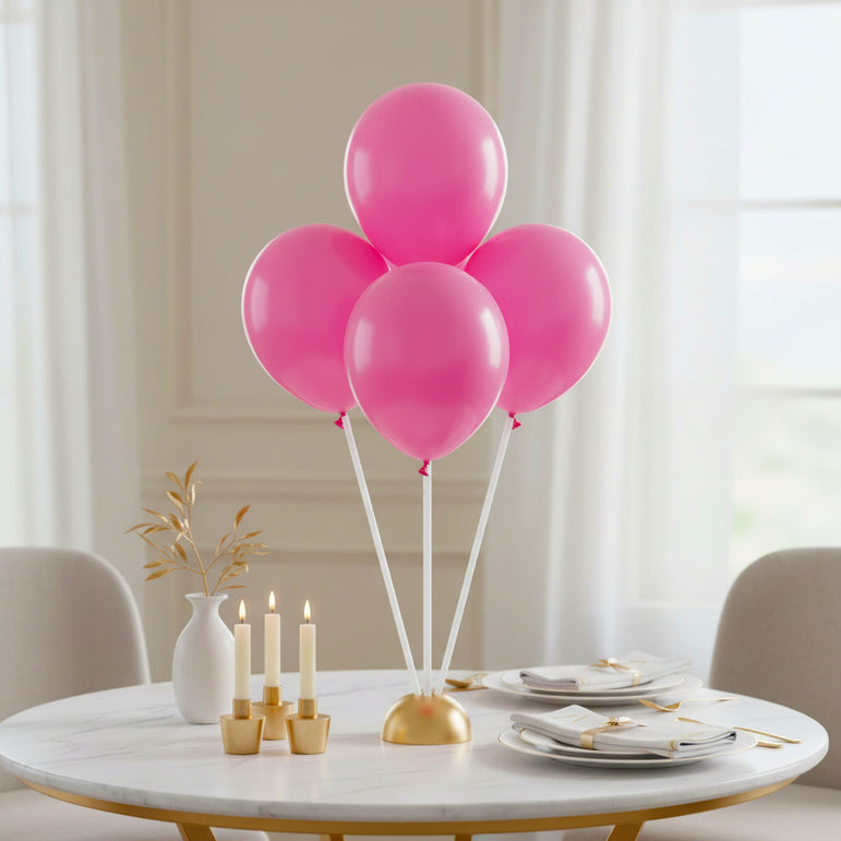 Luxury Bubble Gum Pink Latex Balloon 5inches 50pcs