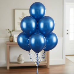 Luxury Azure Metallic Latex Balloon 12inches 25pcs