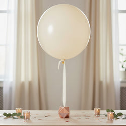 Luxury White Latex Balloon 24inch 4pcs
