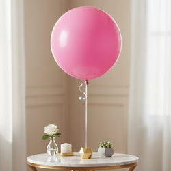 Luxury Bubble Gum Pink Latex Balloon 24inch 4pcs