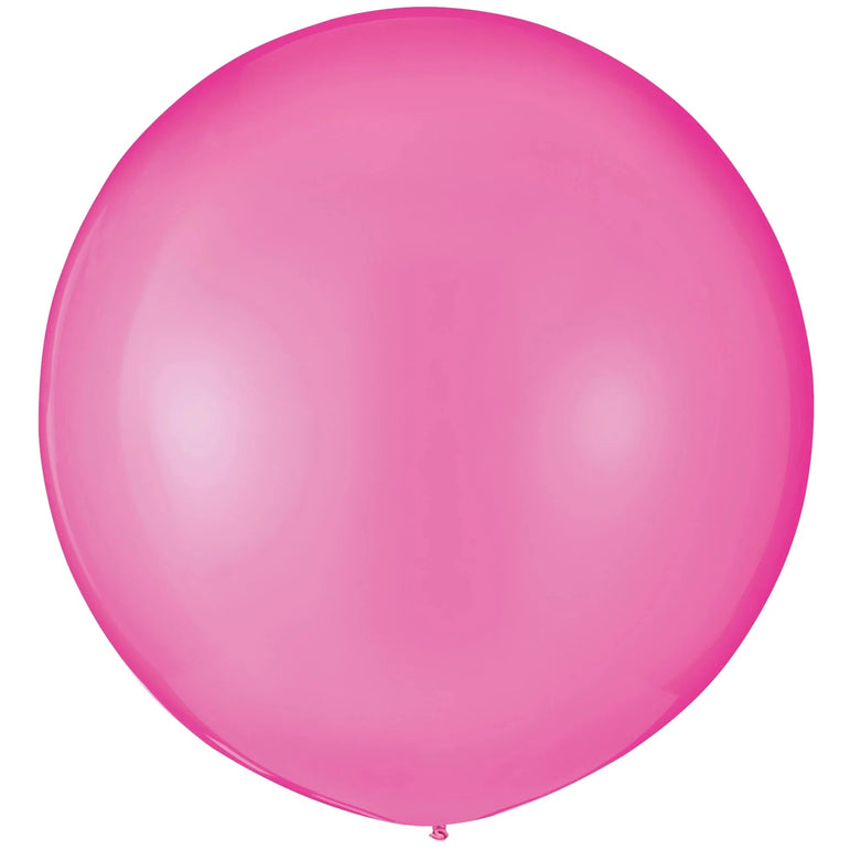 Luxury Bubble Gum Pink Latex Balloon 24inch 4pcs