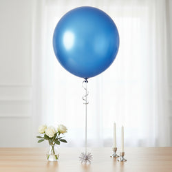 Luxury Azure Metallic Latex Balloon 24inch 4pcs