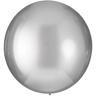 Luxury Platinum Metallic Latex Balloon 24inch 4pcs