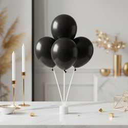 Luxury Jet Black Latex Balloon 5inches 50pcs