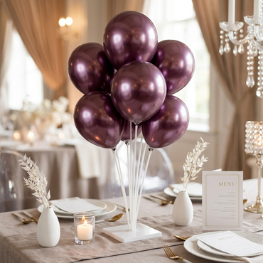 Luxury Cherry Liquor Metallic Latex Balloon 5inches 50pcs