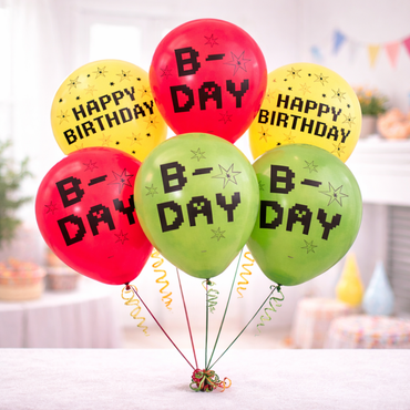 TNT Party! Printed Latex Balloons 12in, 6pcs