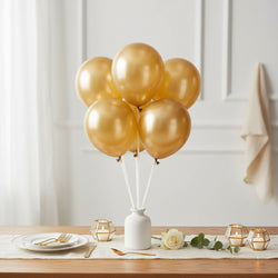 Luxury Gold Metallic Latex Balloon 5inches 50pcs