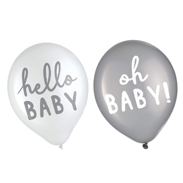 Baby Shower Soft Jungle Hello Baby Latex Balloons 12in 15pcs