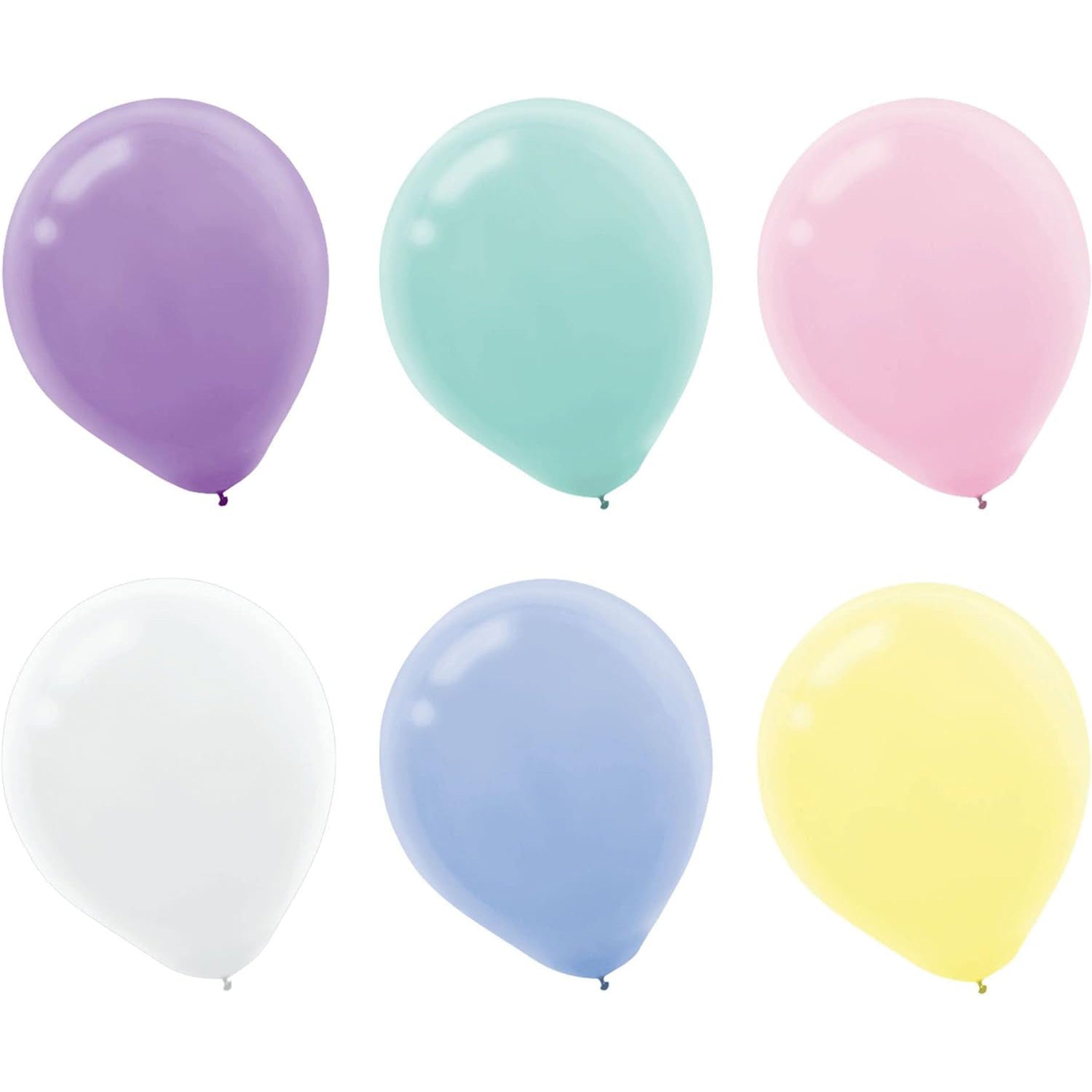 Pastel Assorted 12in Latex Balloon 15ct